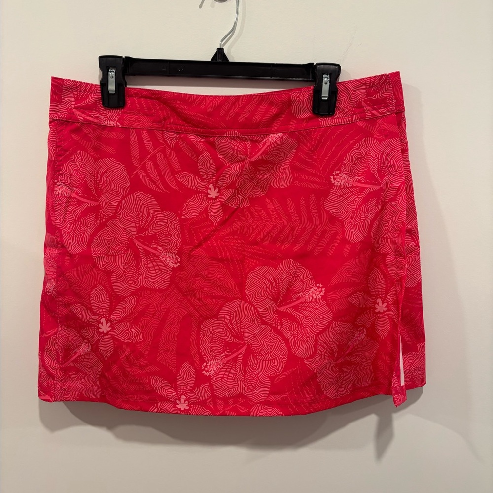 Ripskirt Red and Pink Floral Skirt